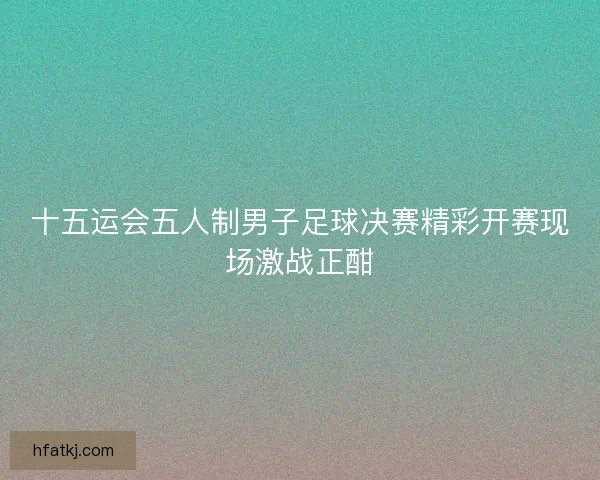 十五运会五人制男子足球决赛精彩开赛现场激战正酣